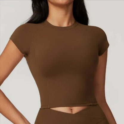 High-Performance Flying Sleeve Fitness T-Shirt – Short-Sleeve Sportswear WEM Support (www.WEM.support)