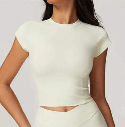 High-Performance Flying Sleeve Fitness T-Shirt – Short-Sleeve Sportswear WEM Support (www.WEM.support)