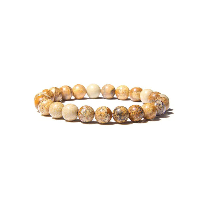 Tiger Eye & Agate Beaded Stretch Bracelet WEM Support (www.WEM.support)
