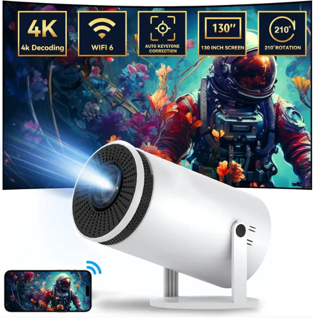 4K Bluetooth Mini Projector WEM Support (www.WEM.support)