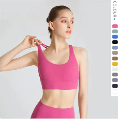 SculptFit Women's Cross-Back Fitness Vest WEM Support (www.WEM.support)