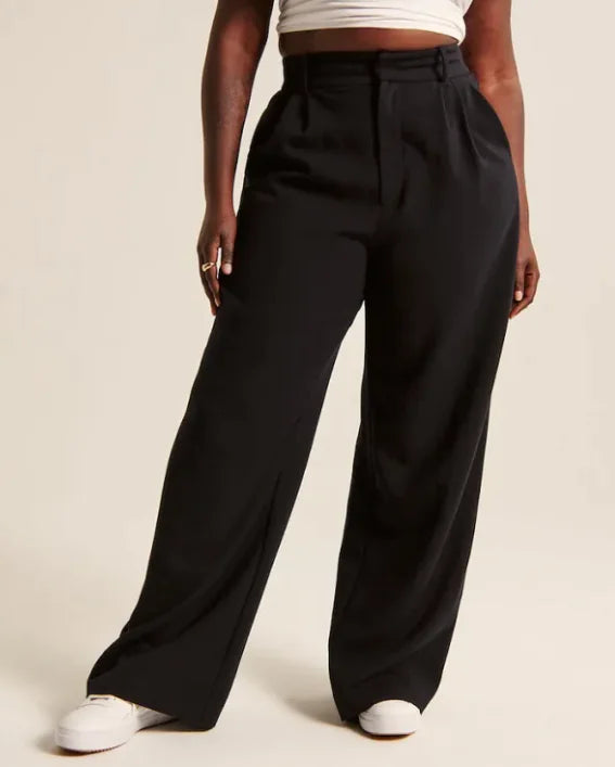 High Waist Straight Trousers WEM Support (www.WEM.support)