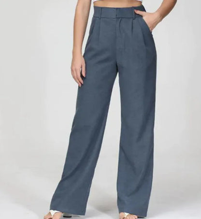 High Waist Straight Trousers WEM Support (www.WEM.support)
