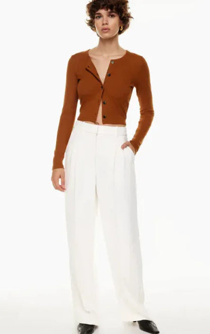High Waist Straight Trousers WEM Support (www.WEM.support)