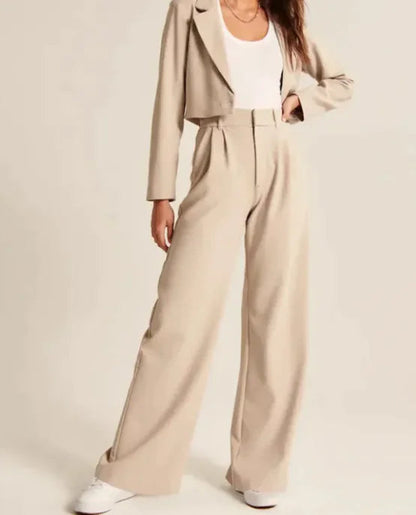 High Waist Straight Trousers WEM Support (www.WEM.support)