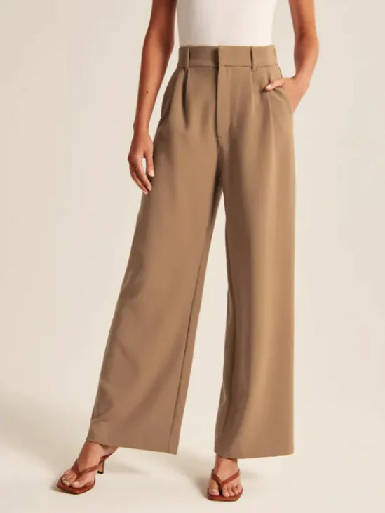 High Waist Straight Trousers WEM Support (www.WEM.support)