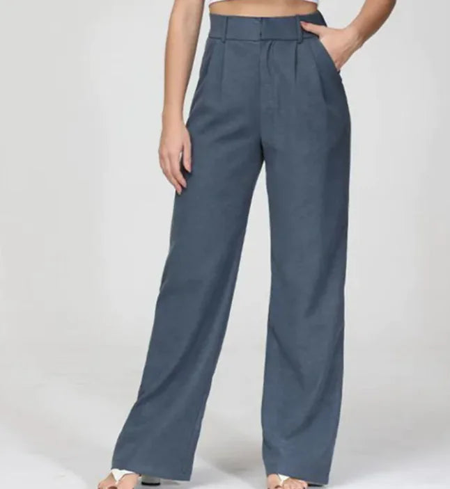 High Waist Straight Trousers WEM Support (www.WEM.support)