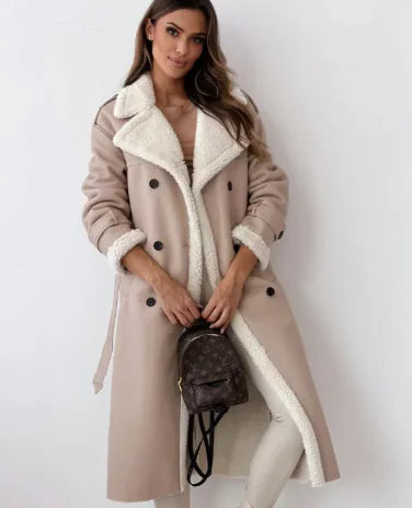 Lapel Coat Maillard Wear Composite Leather Plush WEM Support (www.WEM.support)
