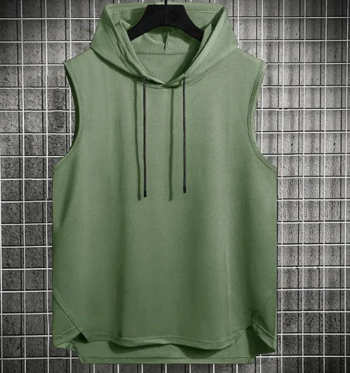 Men's Hong Kong Style Casual Hoodie Vest WEM Support (www.WEM.support)