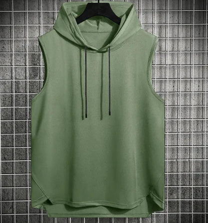 Men's Hong Kong Style Casual Hoodie Vest WEM Support (www.WEM.support)