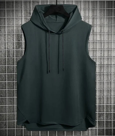 Men's Hong Kong Style Casual Hoodie Vest WEM Support (www.WEM.support)