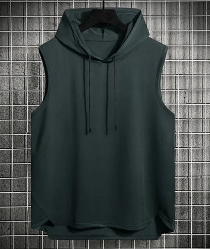 Men's Hong Kong Style Casual Hoodie Vest WEM Support (www.WEM.support)