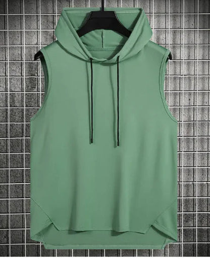 Men's Hong Kong Style Casual Hoodie Vest WEM Support (www.WEM.support)