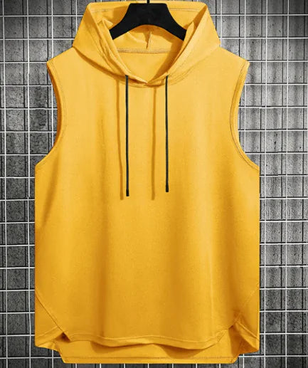 Men's Hong Kong Style Casual Hoodie Vest WEM Support (www.WEM.support)