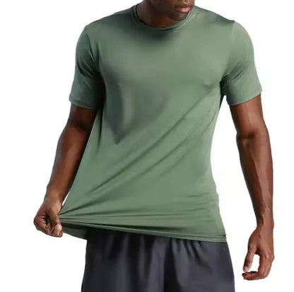 Men's Running Workout Short Sleeve Shirt WEM Support (www.WEM.support)