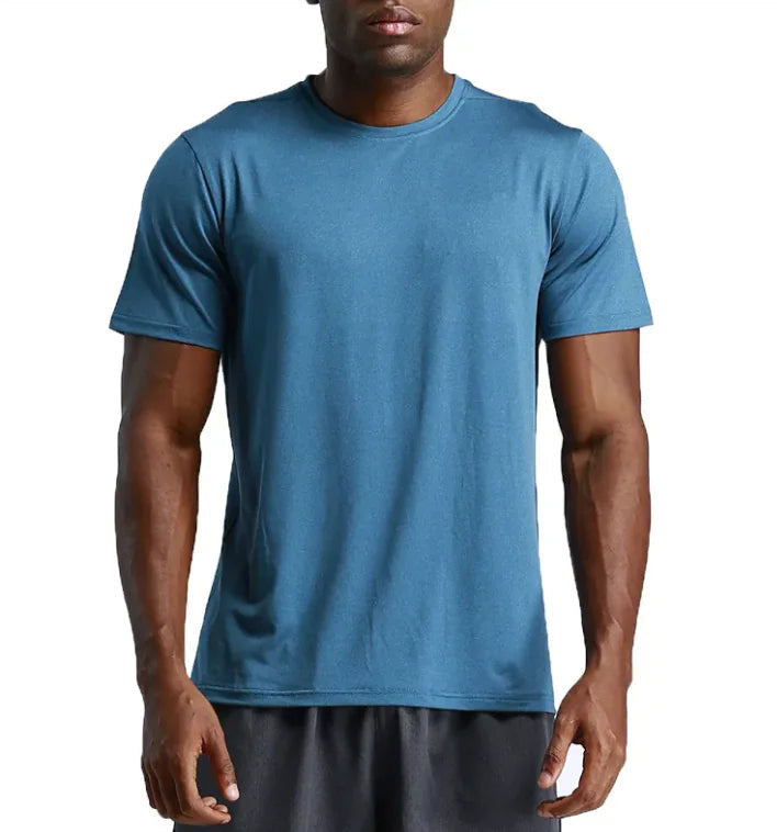 Men's Running Workout Short Sleeve Shirt WEM Support (www.WEM.support)