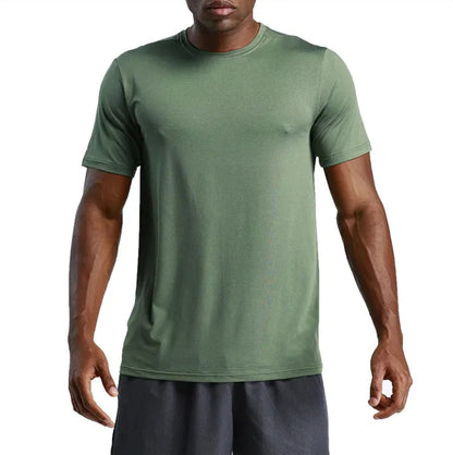 Men's Running Workout Short Sleeve Shirt WEM Support (www.WEM.support)
