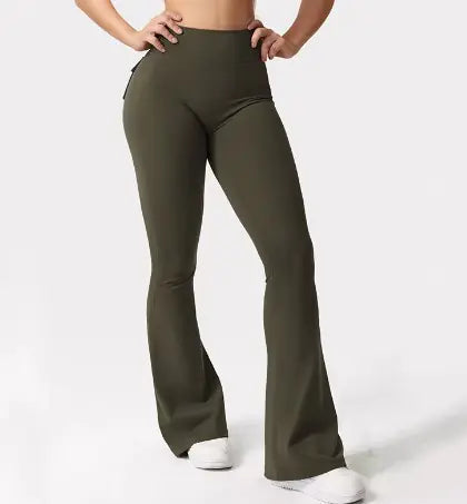 Wide Leg High Stretch Yoga Leggings WEM Support (www.WEM.support)