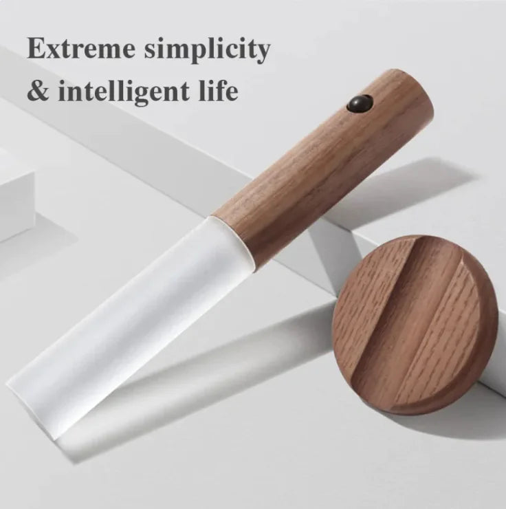 Magnetic Wood Wireless Night Light WEM Support (www.WEM.support)