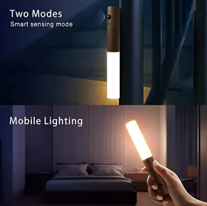 Magnetic Wood Wireless Night Light WEM Support (www.WEM.support)