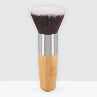 Women's Bamboo Handle Flat Makeup Brush WEM Support (www.WEM.support)