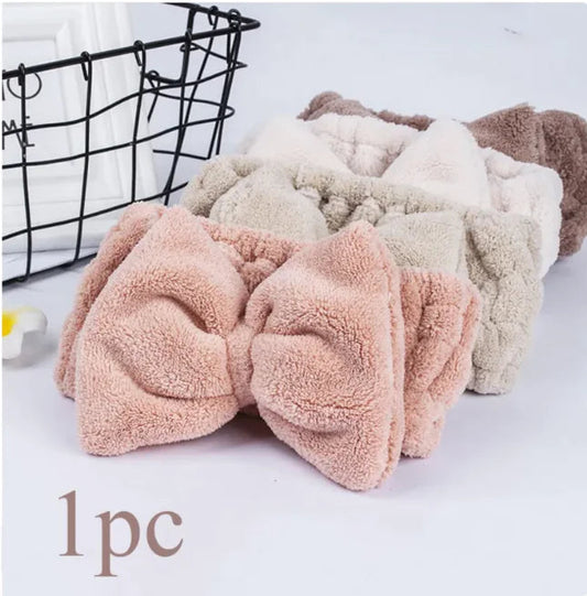 Cozy Coral Fleece Headband WEM Support (www.WEM.support)