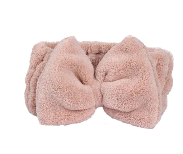 Cozy Coral Fleece Headband WEM Support (www.WEM.support)