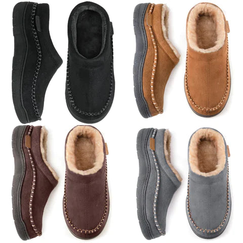 Men's Slip-on Soft-top Comfortable Indoor Non-slip Slippers WEM Support (www.WEM.support)