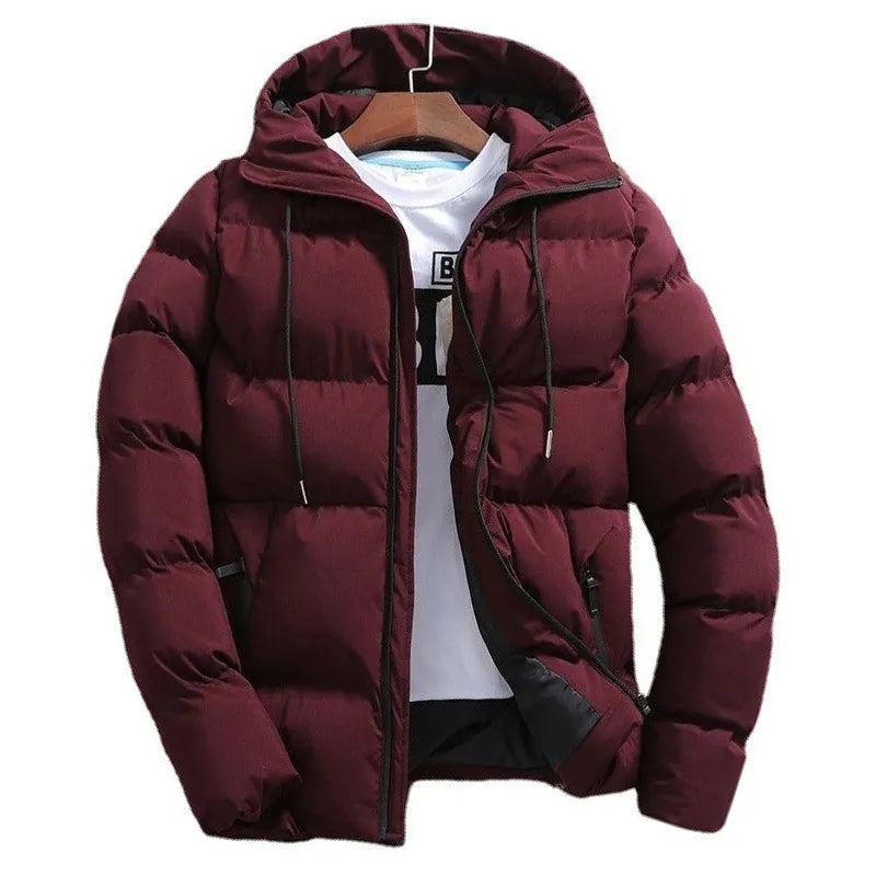 Men's Pure Cotton Hooded Padded Jacket WEM Support (www.WEM.support)
