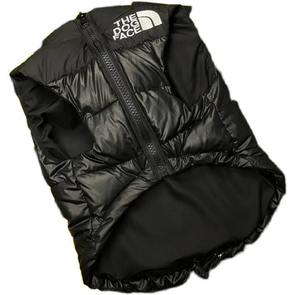 Puppy Warm Black Down Vest Jacket WEM Support (www.WEM.support)