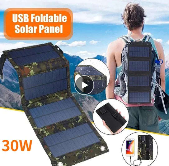 Foldable Solar Panel Charger WEM Support (www.WEM.support)