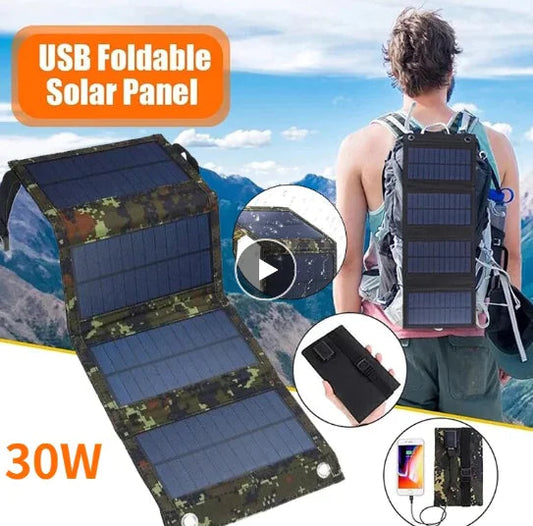Foldable Solar Panel Charger WEM Support (www.WEM.support)