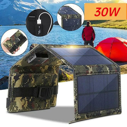 Foldable Solar Panel Charger WEM Support (www.WEM.support)