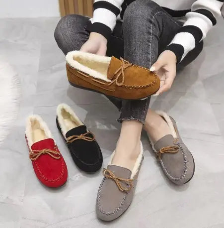 Winter Casual Plush Flat Shoes WEM Support (www.WEM.support)