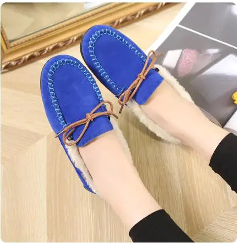Winter Casual Plush Flat Shoes WEM Support (www.WEM.support)