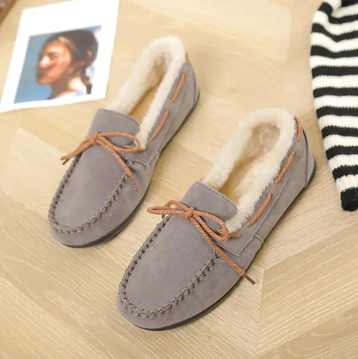 Winter Casual Plush Flat Shoes WEM Support (www.WEM.support)
