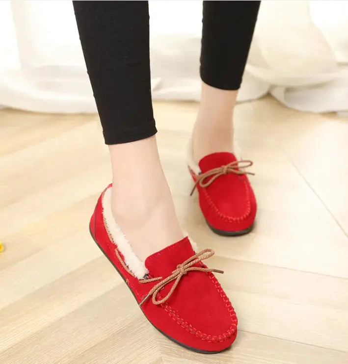 Winter Casual Plush Flat Shoes WEM Support (www.WEM.support)