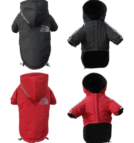 Winter Dog Jacket with Plus Velvet Lining WEM Support (www.WEM.support)