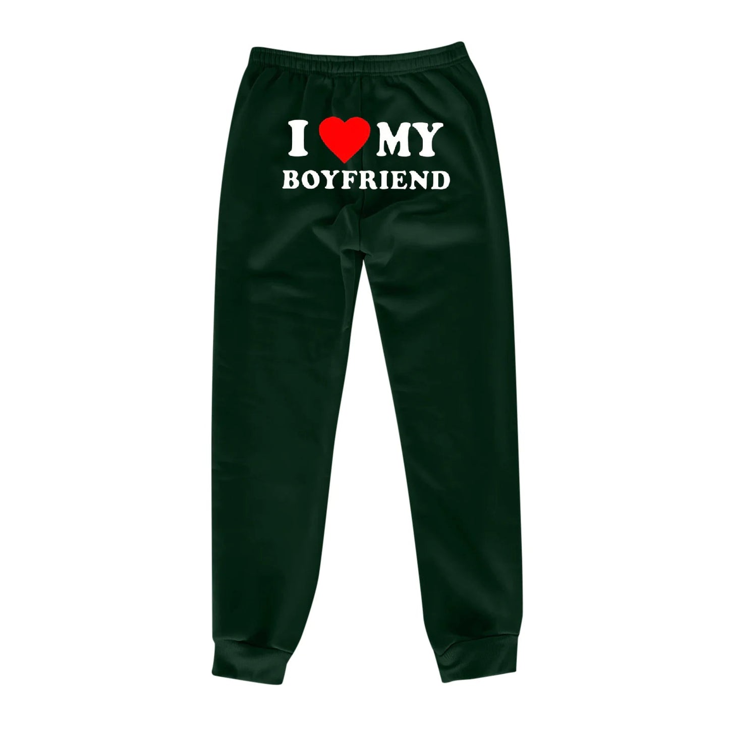 I Love MY BOYFRIEND Printed Trousers WEM Support (www.WEM.support)