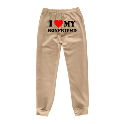 I Love MY BOYFRIEND Printed Trousers WEM Support (www.WEM.support)