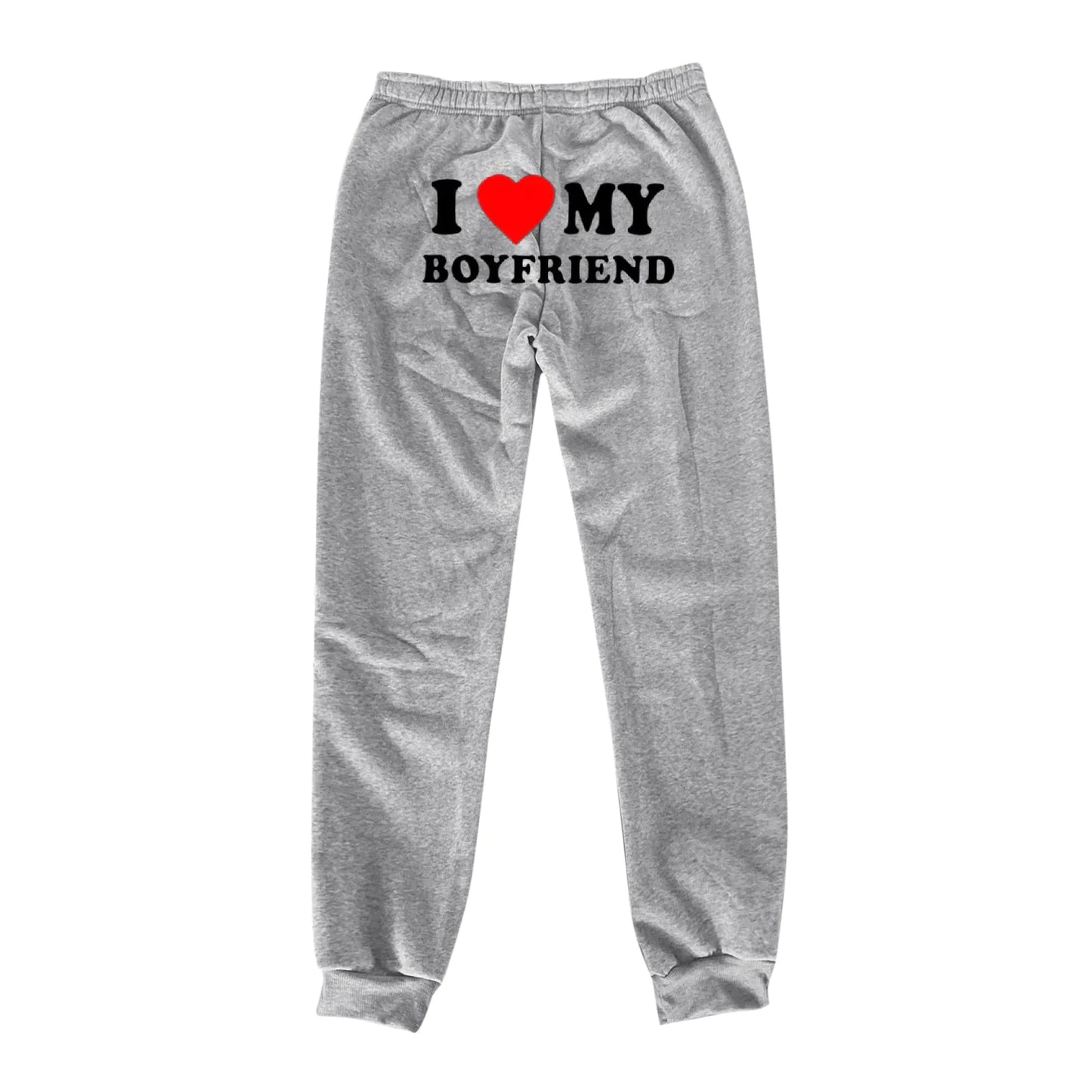 I Love MY BOYFRIEND Printed Trousers WEM Support (www.WEM.support)