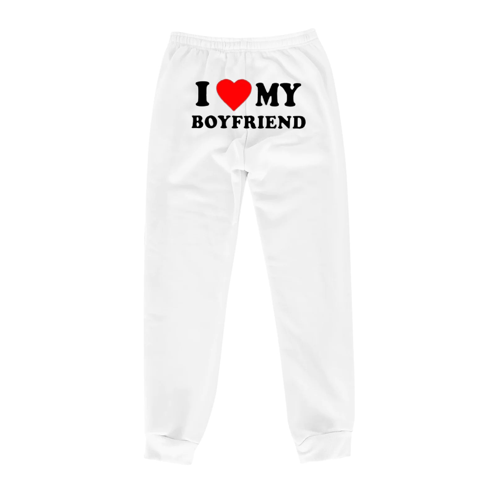 I Love MY BOYFRIEND Printed Trousers WEM Support (www.WEM.support)