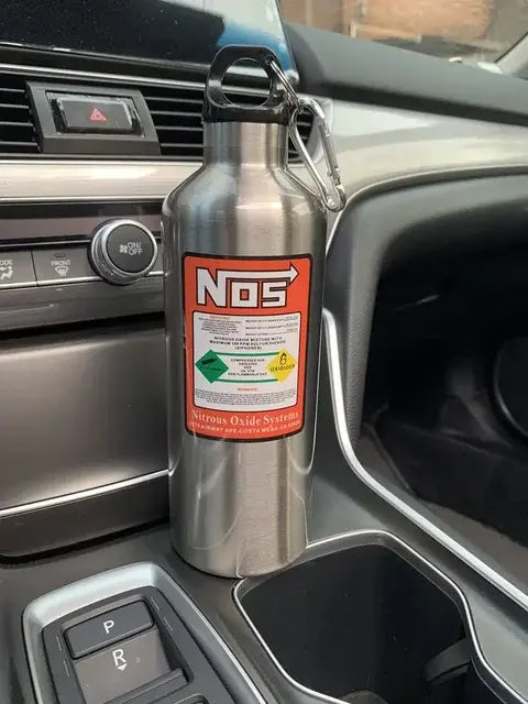 Car NOS Nitrogen Water Bottle WEM Support (www.WEM.support)