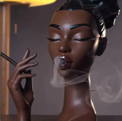 Ebony Elegance Smoke Oven Sculpture – Creative Resin Incense Burner WEM Support (www.WEM.support)