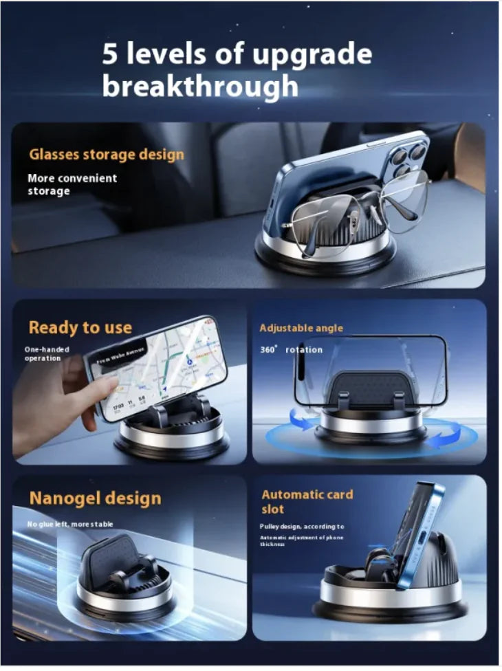 Fixed Dashboard Suction Cup Phone Holder WEM Support (www.WEM.support)