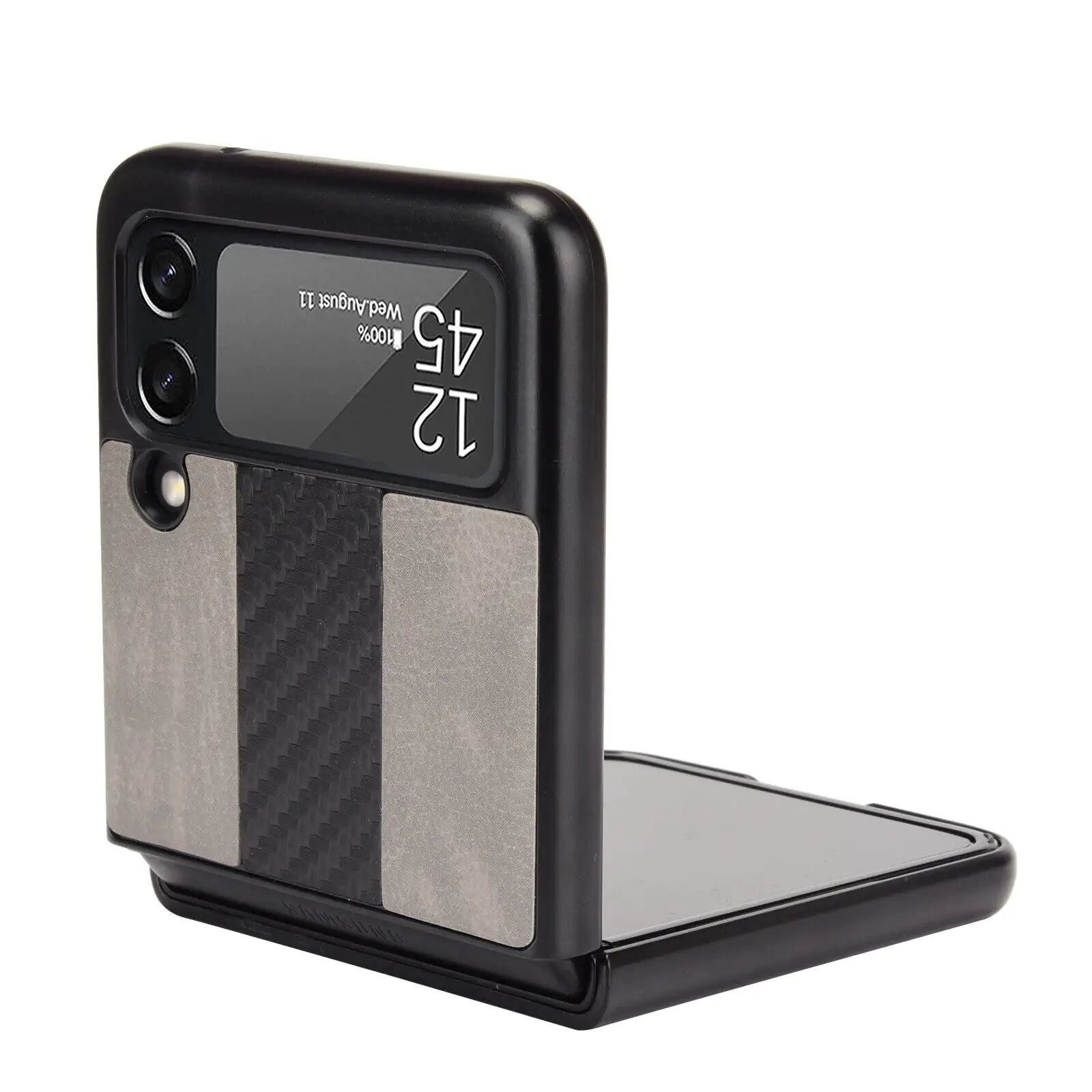 For Samsung Galaxy Z Flip 3 5G Slim Folding Leather Shockproof Phone Case Cover WEM Support (www.WEM.support)