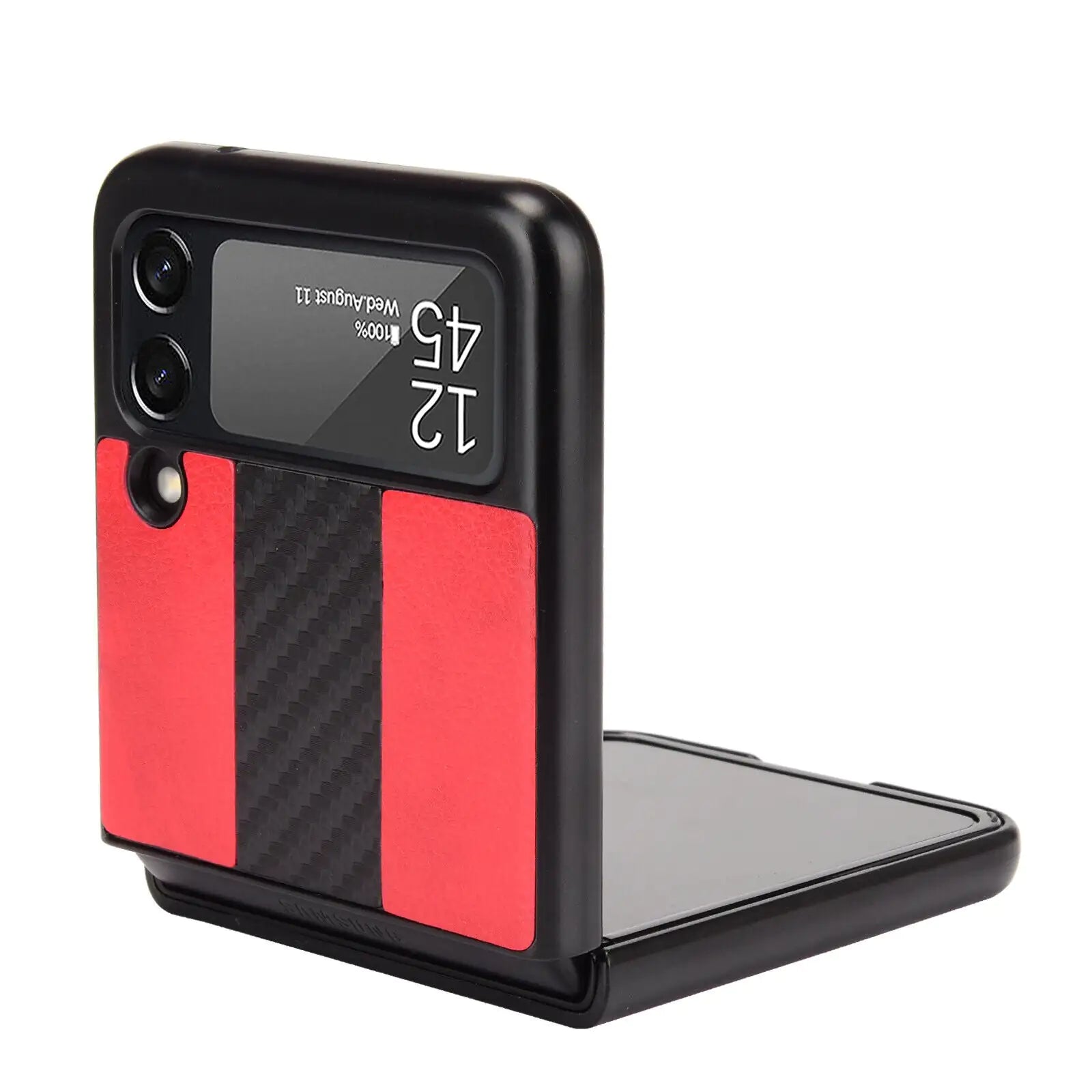 For Samsung Galaxy Z Flip 3 5G Slim Folding Leather Shockproof Phone Case Cover WEM Support (www.WEM.support)