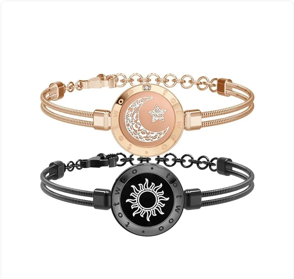 Smart Sun & Moon Sensing Couple Bracelet WEM Support (www.WEM.support)