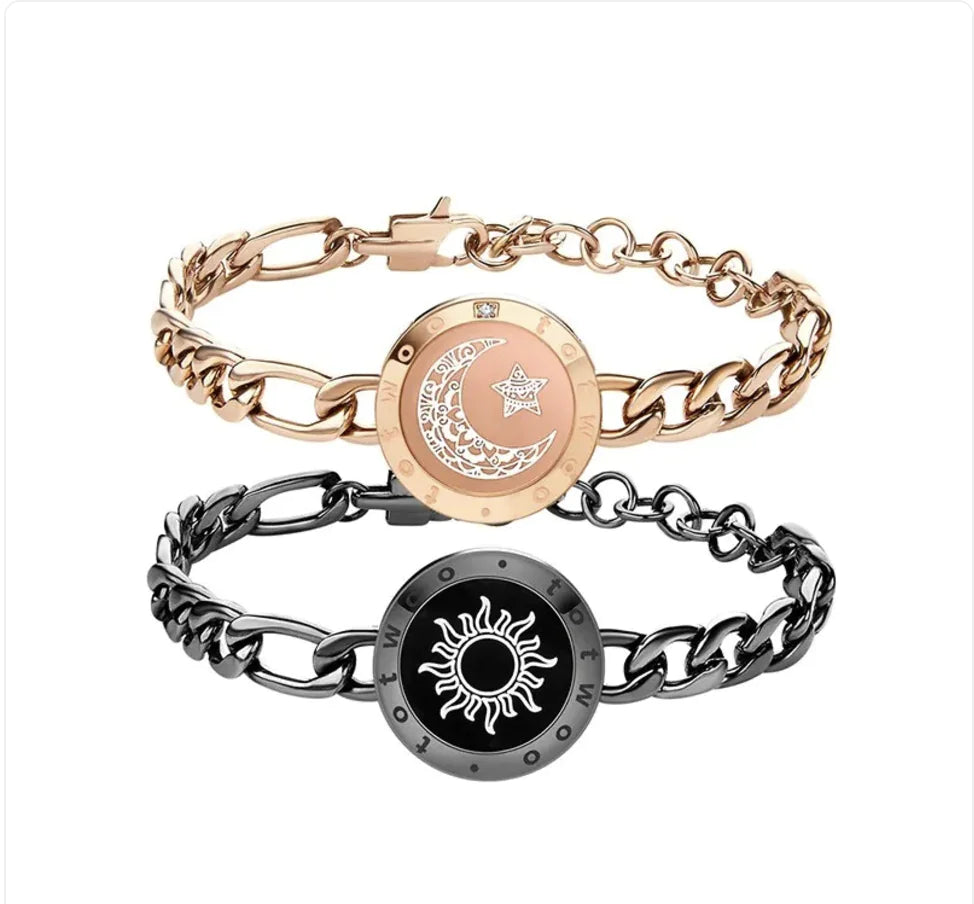 Smart Sun & Moon Sensing Couple Bracelet WEM Support (www.WEM.support)