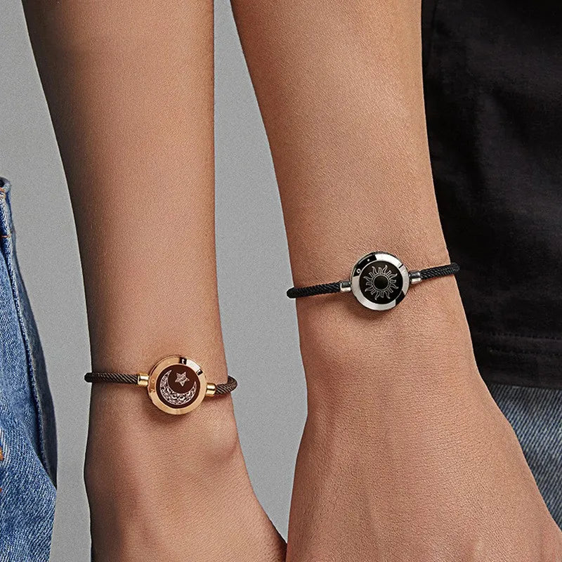Sun-Moon Smart Sensing Couple Bracelet WEM Support (www.WEM.support)